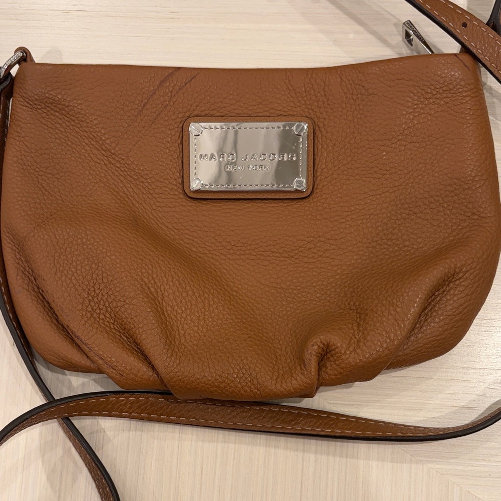 Marc Jacobs Tan Leather Crossbody Bag